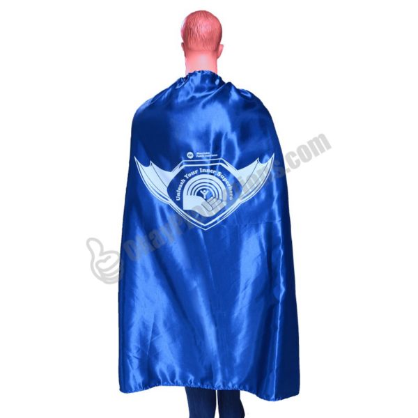 Large Adult Custom Logo Imprinted Business Promotional Superhero Capes Commercial Marketing Advertisement Tradeshow Campaign Activities Giveaways Cloaks