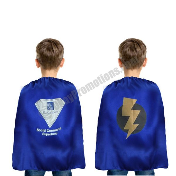 Hot Sale Kids Unisex Satin Customization Logo Imprinted Superhero Cloaks Personalized Capes for Business Street Guerrilla Marketing Advertisements